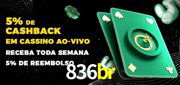 Promoções do cassino ao Vivo 836br